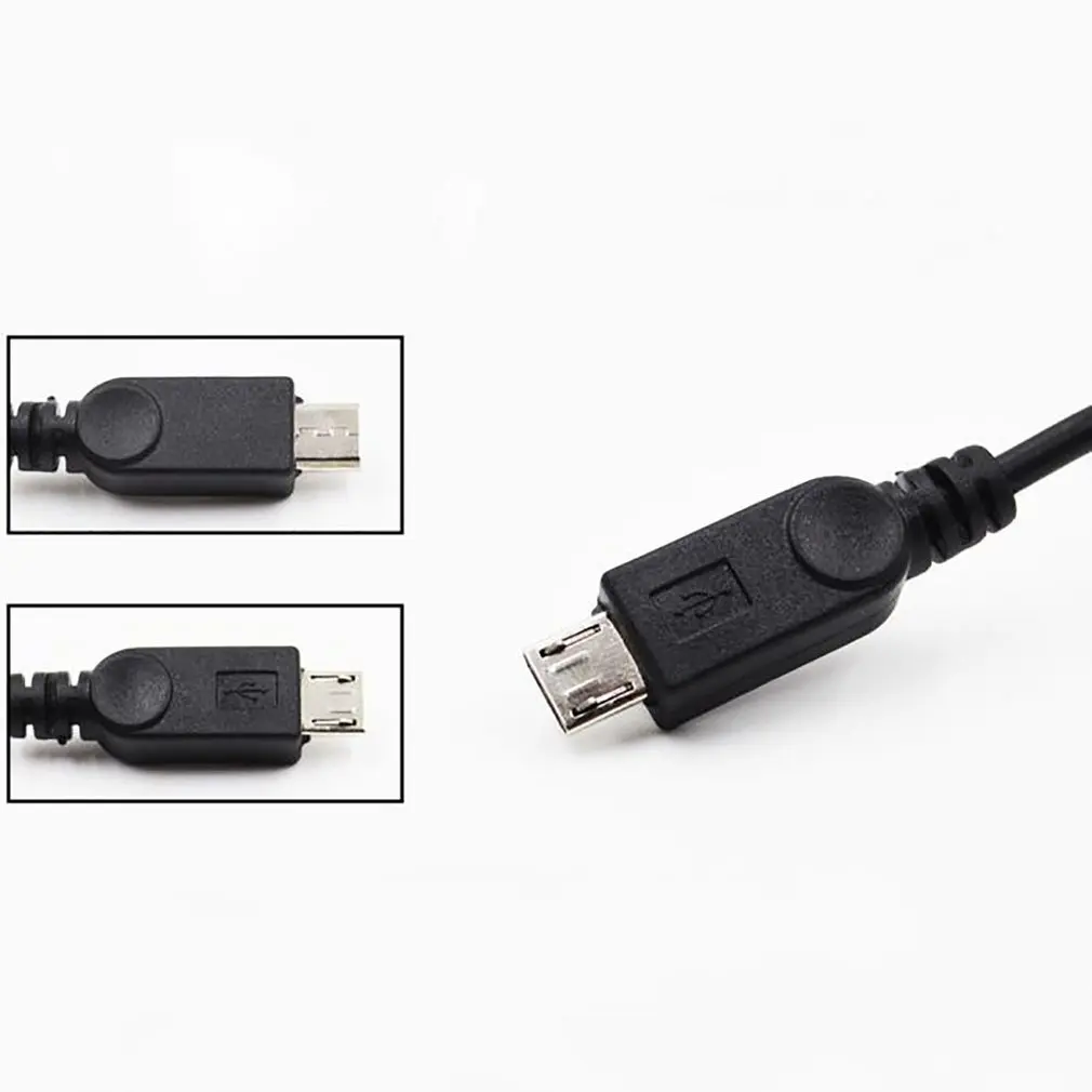 1 в 2 OTG Micro Usb хост Мощность Y сплиттер адаптер к Mirco 5 Pin Мужской Женский кабель