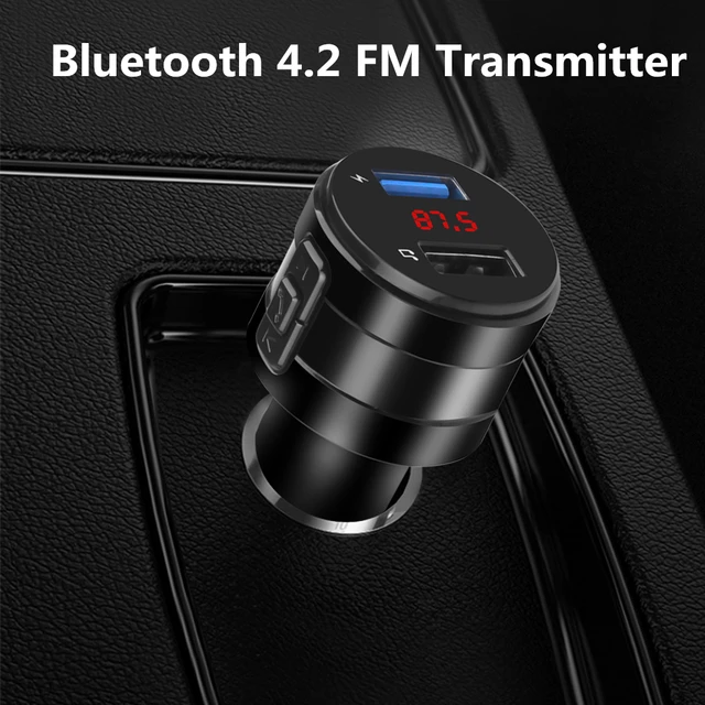 TRANSMISOR BLUETOOTH - FM 2 PUERTOS USB