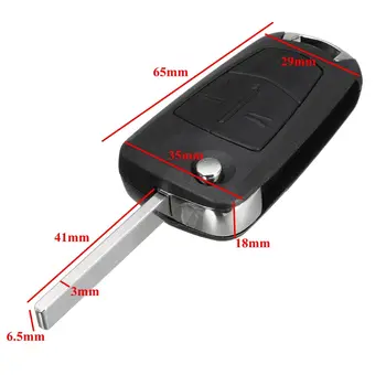 

Car Remote Flip Key Fob Uncut Blade 2 / 3 Buttons ID46 Chip 433MHz For Vauxhall for Opel Vectra C Signum 2002 2003 2004-2008