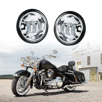 

4.5 Inch 4-1/2 Inch Led Fog Light Passing Projector- Spot Lamp for Motorcycles, Compatible for Harley-Davidson 4.5 Inch Round Sp