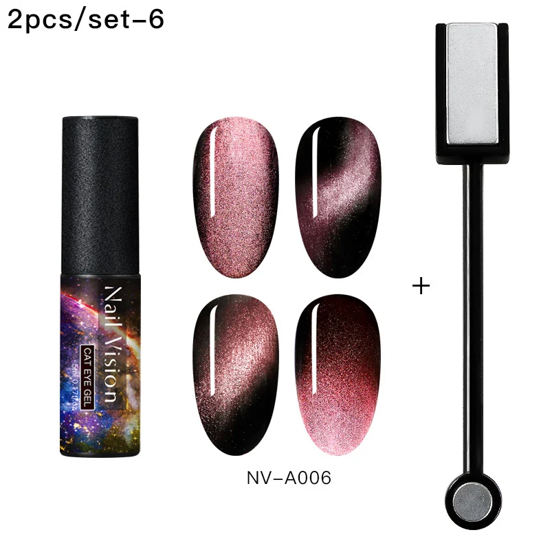 Nail Vision 5 мл 7D Гель-лак для ногтей с эффектом «кошачий глаз» лак Магнитный впитывающий УФ гель-Лаки звездное небо нефритовый эффект лак DIY маникюр гель - Цвет: ZH07296