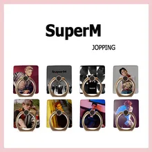 kPOP SuperM JOPPING Mobile Phone Holder Ring Bracket Photo Printing Mark KAI LUCAS BAEKHYUN TAEYONG TEN LJJ829