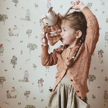 

Kids Sweater For Girls 2020 Girls Cardigan Knitted Shirt Children Cotton Shirt baby cardigan