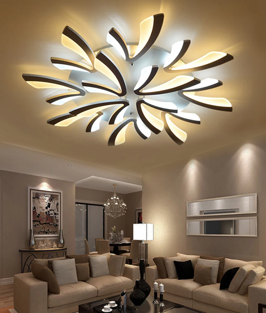 New Arrival two colors Modern Led Chandelier For Living Room Master Room Bedroom Fixtures AC220V Chandelier Fixture