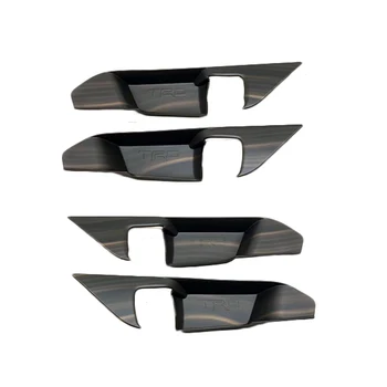 

Car Interior Peach Wood Decoration Car Door Handle Bowl Protect Decoration Sticker Cover For Toyota RAV4 RAV 4 XA50 50 2019 2020