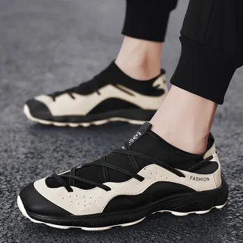 

Breathable Holes Men's Casual Shoes Street trend Zapatos Hombre Rubber Hard-Wearing Fashion Sneakers Outdoor Walking men's shoes