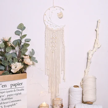 

Hand-Woven Boho Decor Tapestry Home Decoration Owl Wall Covering Small Commodities Creative Pendant, Free Shipping