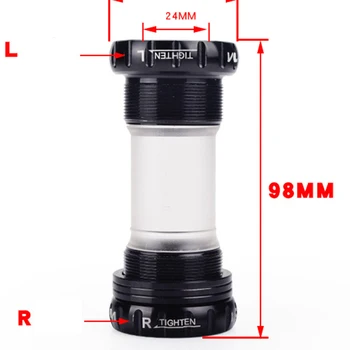 

MTB Bike Bicycle Hollow BB With 170mm Crankset Left Right Cranks Arm Bottom Bracket Set Bike Upgrade Parts
