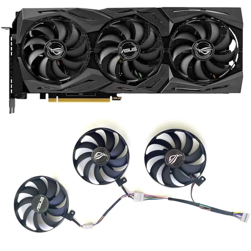 Вентилятор для ASUS RTX2070 ROG Strix-Geforce RTX 2060 Super 2080 Ti или RX 5600 XT 5700XT 3 шт. | Компьютеры и офис
