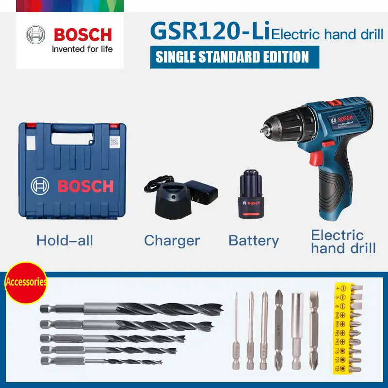 Bosch Gsr 120 Li One Battery Hand Drill 12v Lithium Drill