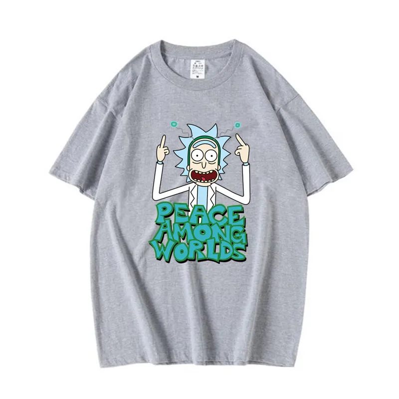 2020Men's футболка высокого качества с коротким рукавом Хлопок crewneck Свободные Рик