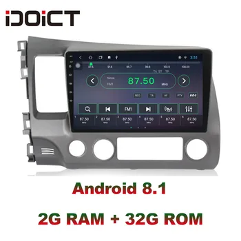 

IDOICT Android 8.1 IPS 2G+32G 8 CORE Car DVD Player GPS Navigation Multimedia For Honda Civic Radio 2008-2011 car stereo
