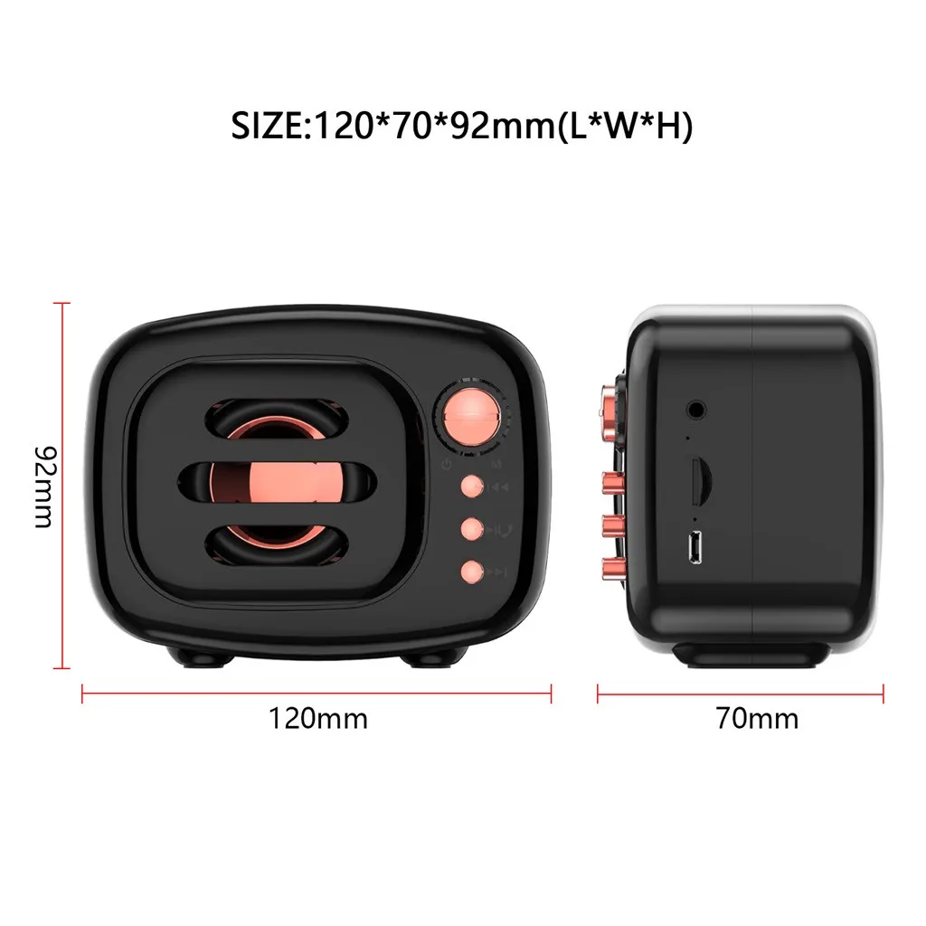Ouhaobin Bluetooth динамик Портативный беспроводной Bluetooth стерео для SD карты FM Динамик для смартфона планшета ПК