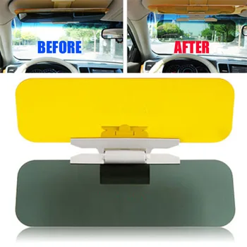 

Car Sun Visor 2 in 1 Dazzling Goggle Day Night Vision Sun Anti-UV Block Visor Anti-Dazzle Sunshade Driving Mirror Clear View