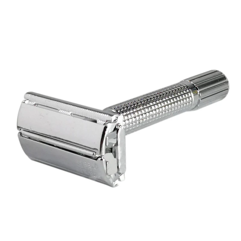 

Classic Handle Razor Blade Hair Clipper Razor Double Blade Butterfly Twist Opening T-Shaped Shaving Knife Unisex Distribution St