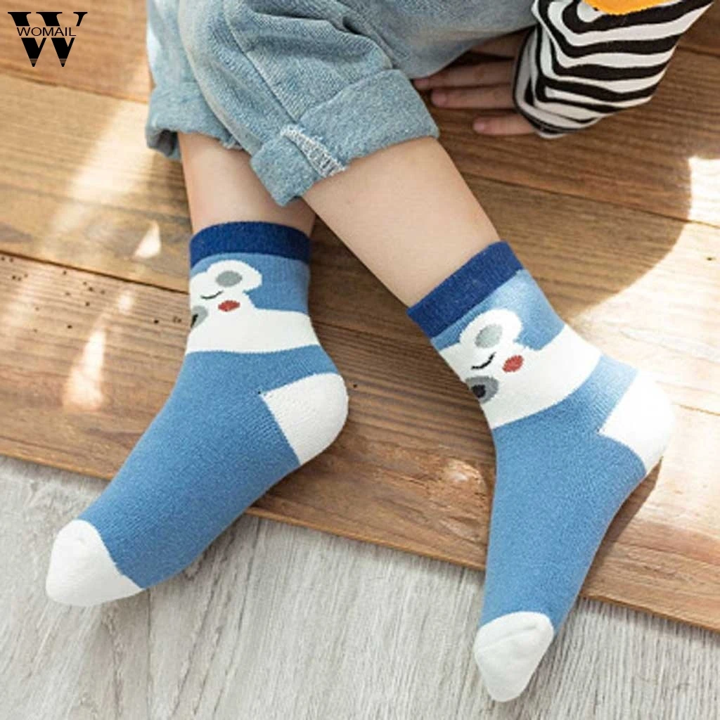 Womail/5 пар удобных теплых Хлопковых Носков высокого качества для женщин от 1 до 10 лет Детские носки для девочек хлопковые носки в стиле пэчворк