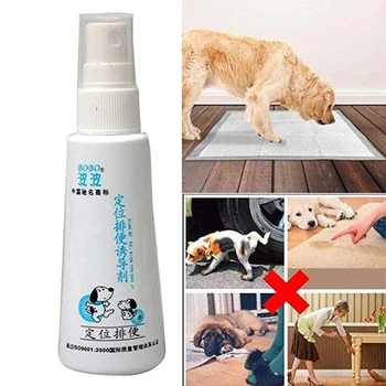 

60ML Pet Dog Spray Inducer Dog Toilet Training Puppy Positioning Defecation Effective Dog Props Inducer Pet Supplies