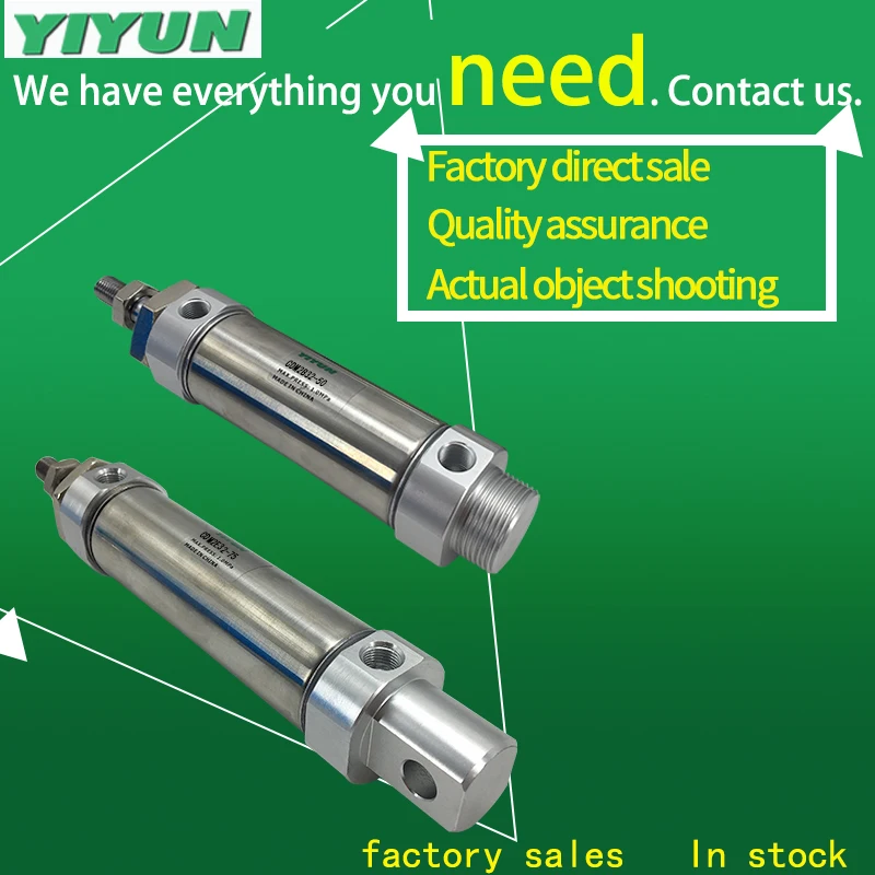 

YIYUN Stainless steel mini cylinder pneumatic air tools air cylinder Stainless steel cylinders CDM2B32-200 CDM2B series