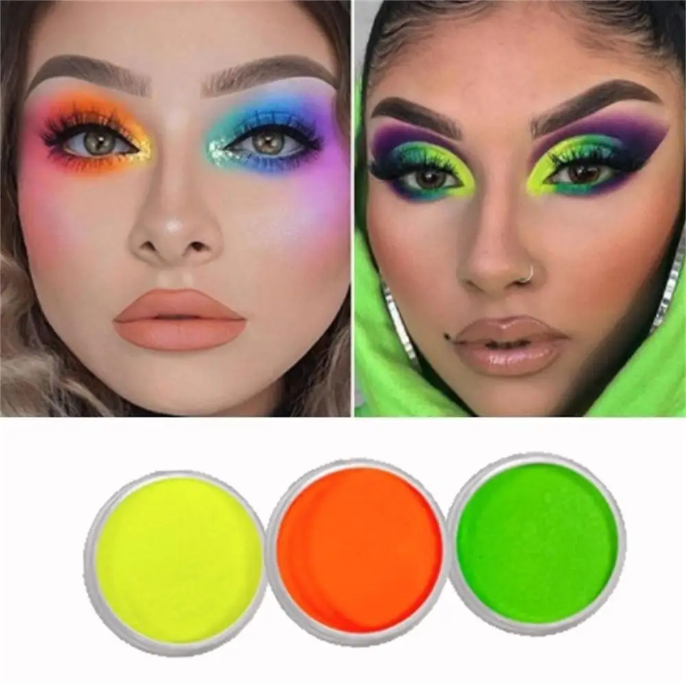 

5Pcs/Set Neon Powder Eyeshadow Pigment Matte Mineral Spangle Nail Powder Cosmetics Set Make Up Shimmer Shining Eye Shadow LEK