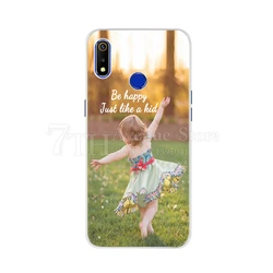 Durable Shockproof Soft TPU Silicone Back Cover Case - 6.3 Inch for Realme 3 (Light brown)