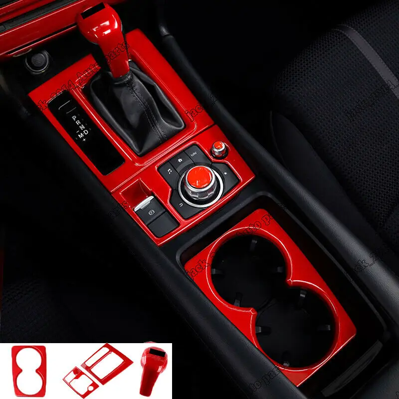 Для Mazda 6 Atenza- красная чашка для воды holde+ Шестерня сдвижной Каркас Крышка отделка 4 шт./компл