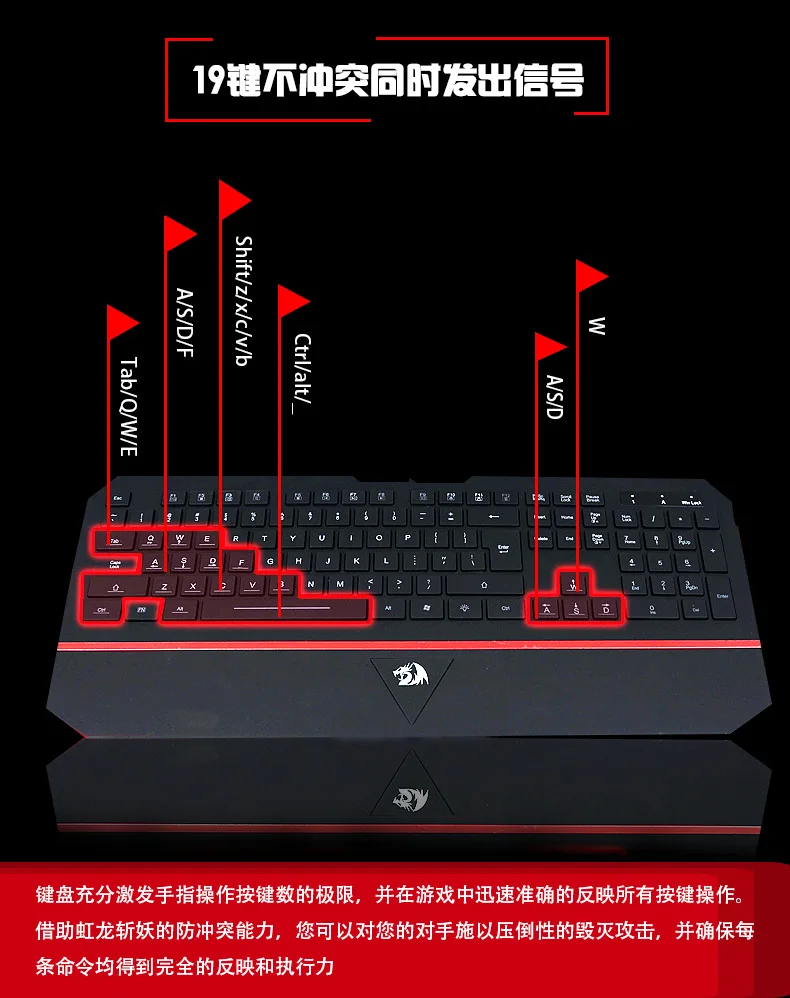 Ультратонкий для Redragon K502 RGB игровая клавиатура RGB светодиодный Подсветка 104 клавиша Бесшумная клавиатура с подставкой для запястья для ПК игры