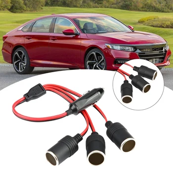 

Electrical Socket High Power 3 Way Car Charger Cigarette Lighter Plug Sockets Splitter Adapter Cigarette Lighter Splitters