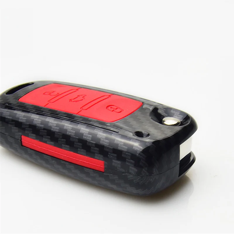 ABS Carbon fiber Car Remote Key Case Cover for VW Golf Bora Jetta POLO GOLF Passat For Skoda Octavia A5 Fabia For SEAT Ibiza L key case key case cover car key shell