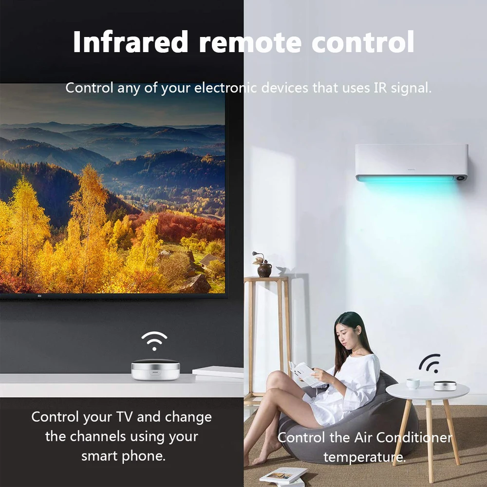AVATTO WiFi ИК пульт дистанционного управления, 2,4G Инфракрасный Универсальный смарт-пульт, голосовое управление работает с Alexa, Google Home Tuya умный дом