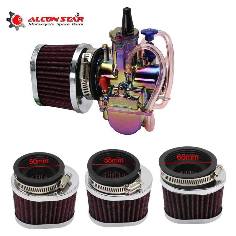 

Alconstar- Motorcycle Air Filter 38 42 45 50 55 60mm For Scooter Cold Air Intake High Flow Cone Filter For Honda CB400 Motocross
