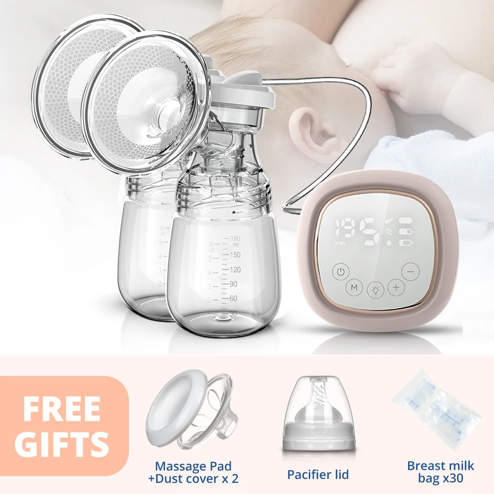 bellababy double electric breast pump NEW Electric Breast Pump LCD Touch Screen Control Charged By USB Milking Machine Asy Carry Outdoors Milk Nursing Pump BPA Free elvie electric breast pump Electric breast pumps