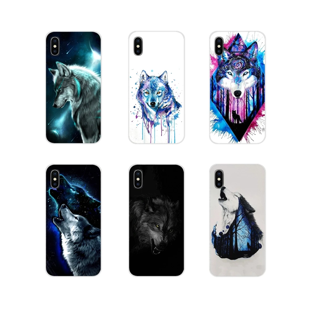 Бег Fierce wolf/Аксессуары для мобильного телефона Чехлы Apple iPhone X XR XS 11 12Pro MAX 4S 5S 5C SE 2020 6S