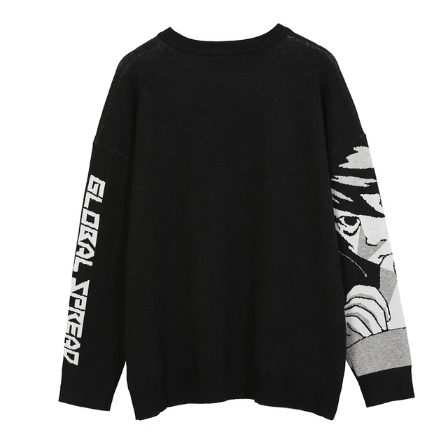 Knitted Harajuku Winter Clothes Women 2020 Oversized Sweaters Long Sleeve Top Gothic Fashion Japanese Kawaii Cartoon Streetwear 5