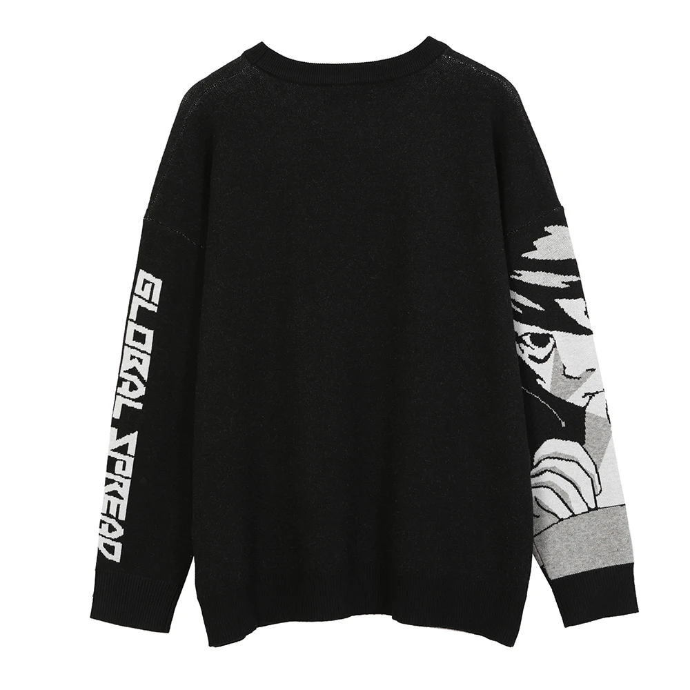 2022 Knit Kawaii Anime Sweater Winter Goth Cothes Oversized Gothic Clothes for Women Harajuku Japanese Cartoon Streetwear