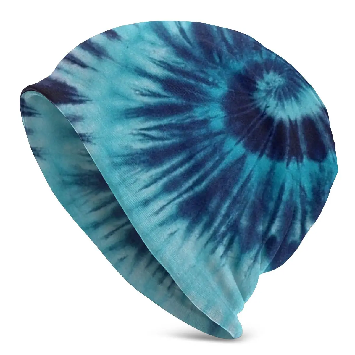 Tie Dye Blue Swirl спиральная унисекс взрослая Повседневная шапочка, уличная ветрозащитная вязаная Лыжная шапка Skully Beanies