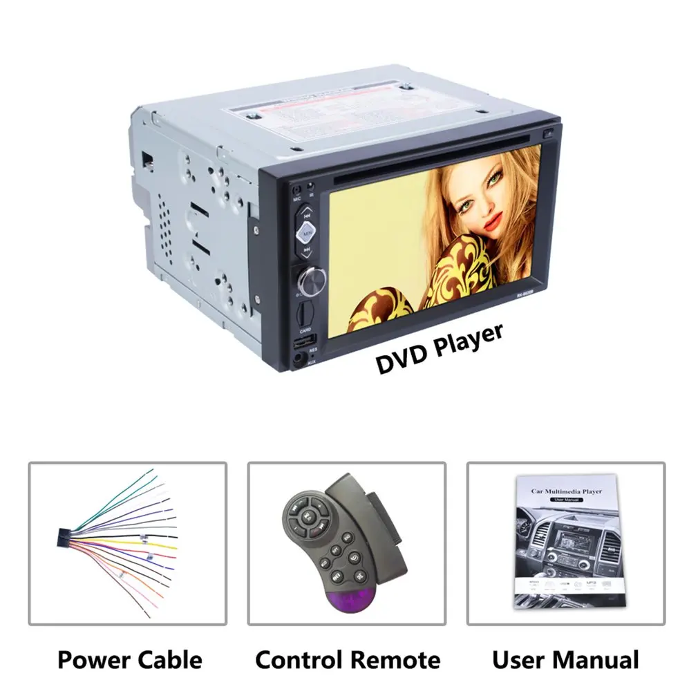 

6.2-inch RK-6620B 2DIN Car Multimedia Player Steering Wheel Control FM Radio wireless Hands-free Calls Car Media Player