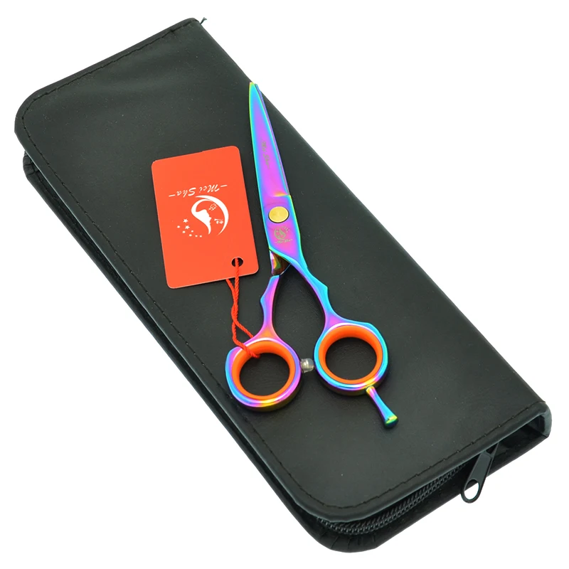 Meisha 5,5 дюймов радужные филировочные ножницы для стрижки волос, Набор японских 440c парикмахерских ножниц, парикмахерский салон, инструмент для стрижки HA0076