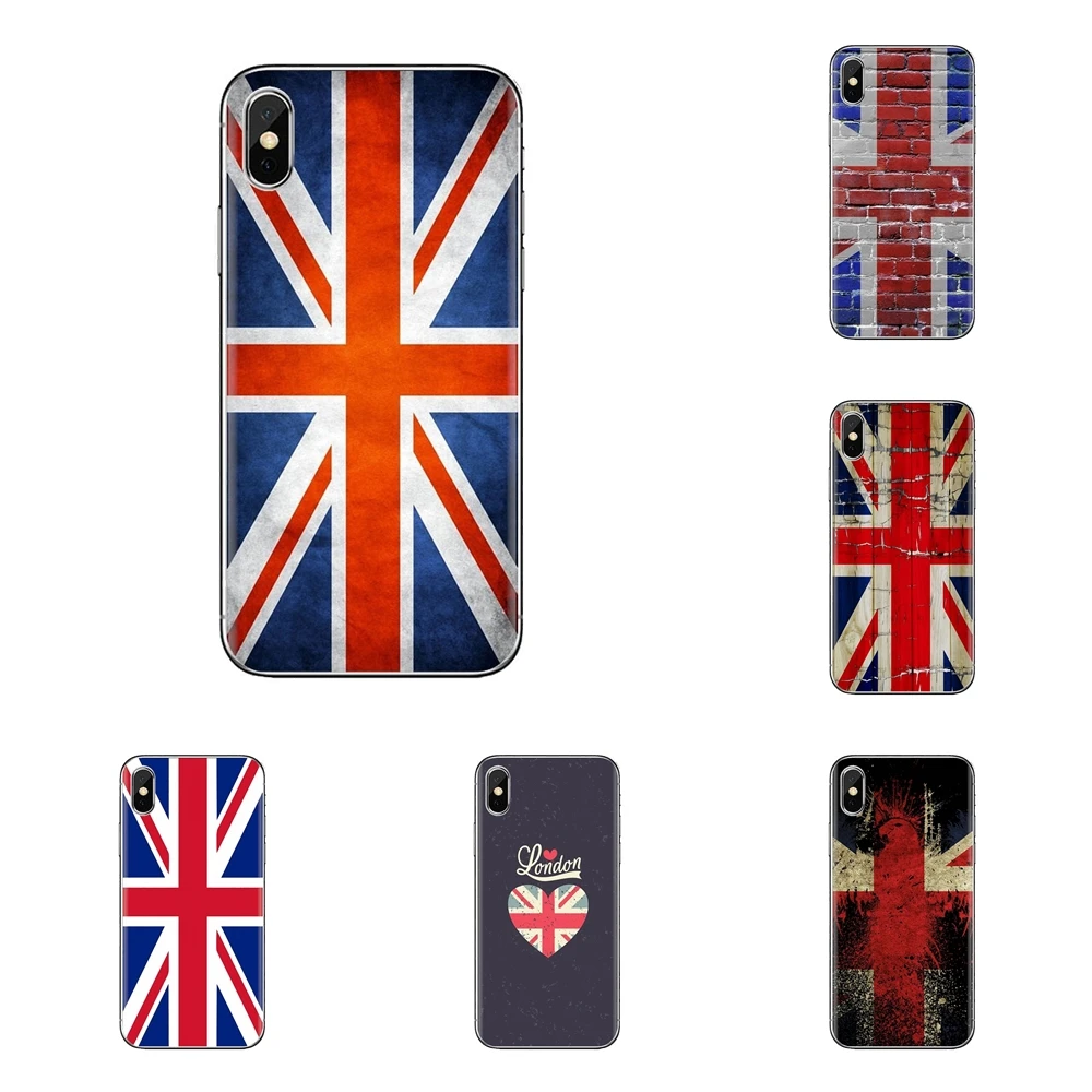 Для iPhone XS Max XR X 4 4S 5 5S 5C SE 6 6S 7 8 плюс samsung Galaxy J1 J3 J5 J7 A3 A5 в английском стиле с рисунком