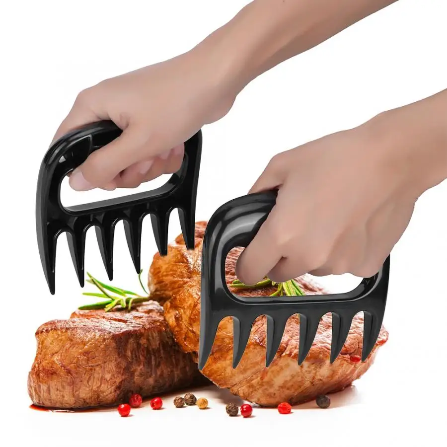 Комплект из 2 предметов, в виде медвежьей лапы Мясорубка свинина щипцы тянуть курица Шредер свинина обработчик для барбекю, гриля, мяса обработчик Кухня вилки инструменты