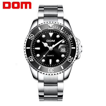 

[Dropshipping] Green Watches Men DOM Top Brand Quartz Watches Waterproof Date Luminous Sports Watches With Fix Tool M-1263D-3M