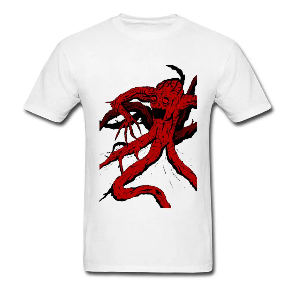 

Crimson Tree Demon 3d Printed Tshirt Pure Cotton Round Neck Man Tops Shirts Casual Tee Shirts Hallowmas Short Sleeve T-Shirts