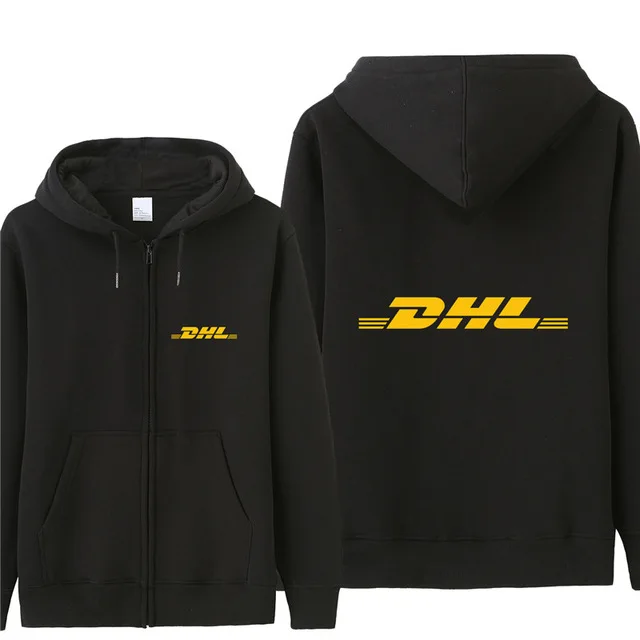 Новая DHL толстовка с капюшоном для мужчин осеннее пальто пуловер флисовая куртка унисекс человек DHL - Цвет: as picture