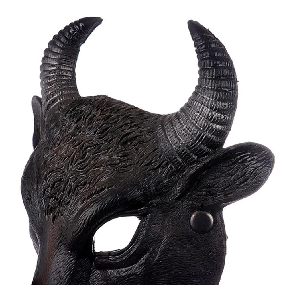 Buffalo Shape Halloween Mask Unisex Villain Costume Party Ball Halloween Mardi Gras Full Face Animal Mask Prom Party Decor Q3