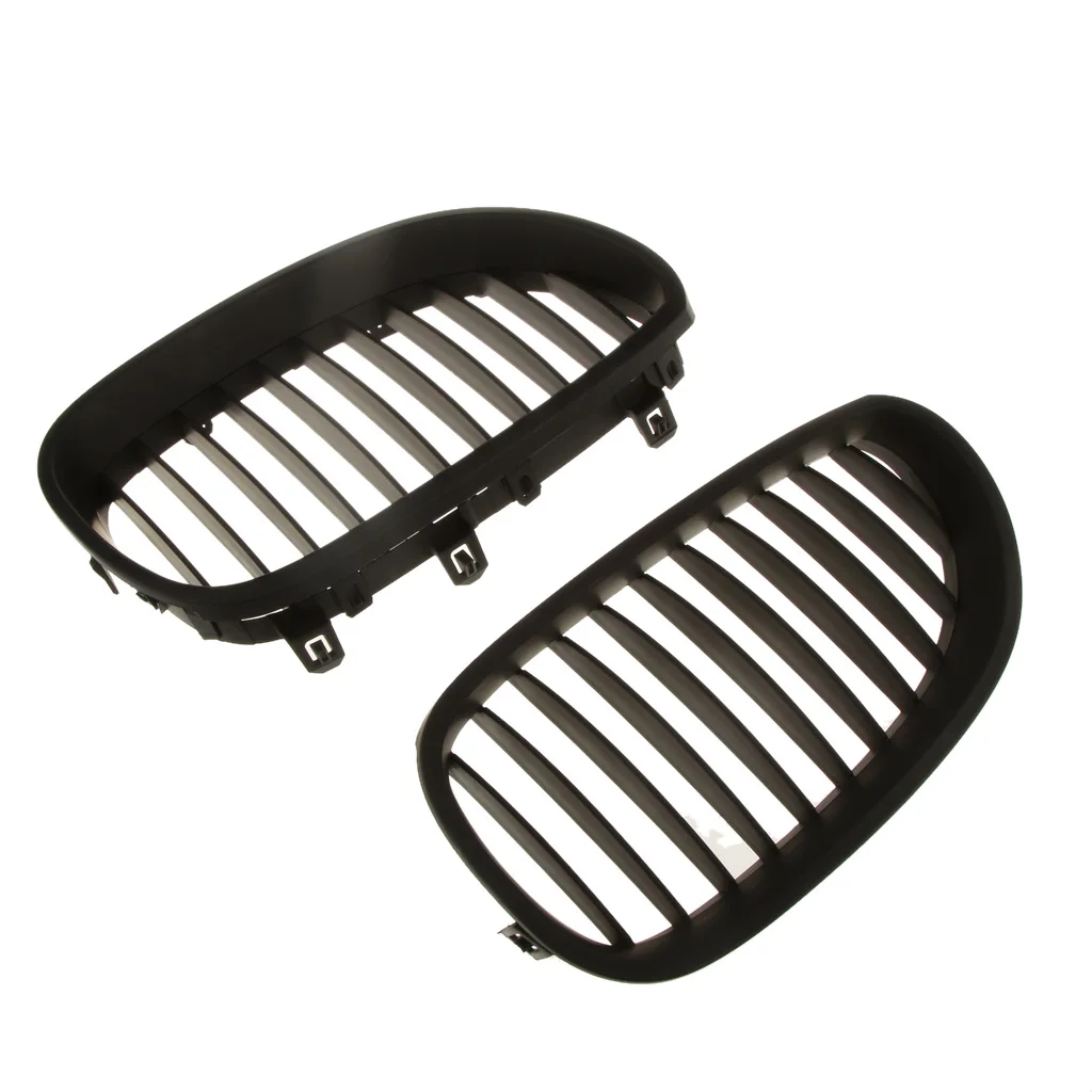 2x Kidney Sport Front Hood Grilles Grill for BMW E60 E61 5Series M5 2003-2009 (Left and Right)