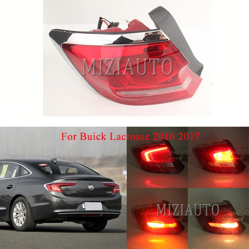 

MIZIAUTO Rear tail light Outer side For Buick Lacrosse 2016 2017 Brake Light Rear Bumper Light Tail Stop Lamp Warning Light