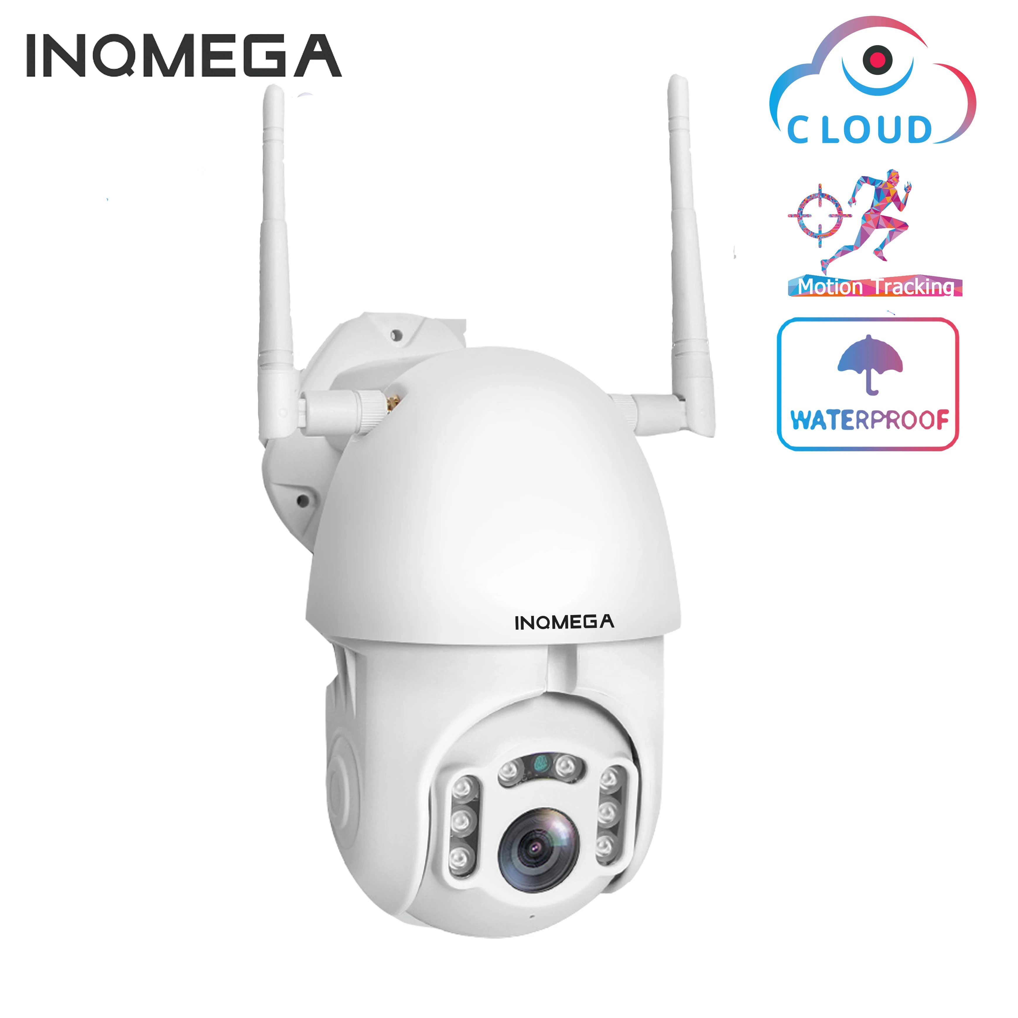INQMEGA наружная 4 МП IP камера видеонаблюдения Водонепроницаемая WiFi Беспроводная