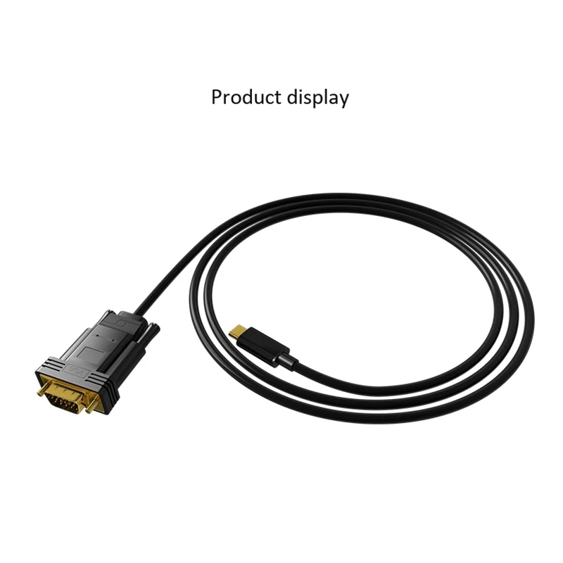 Кабель type C-Vga 1080P 60Hz для Apple, Macbook Chromebook Pixel Dell Xps 13 Usb-C-Vga кабель адаптер