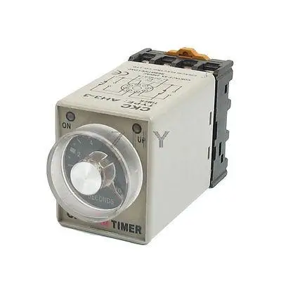 

AH3-3 0-10 Sec 8 Pins Plastic Housing Delay Timer Time Relay 24VAC + Socket