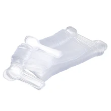 Пластиковые вечерние одноразовые ложки для мороженного йогурта 200 шт