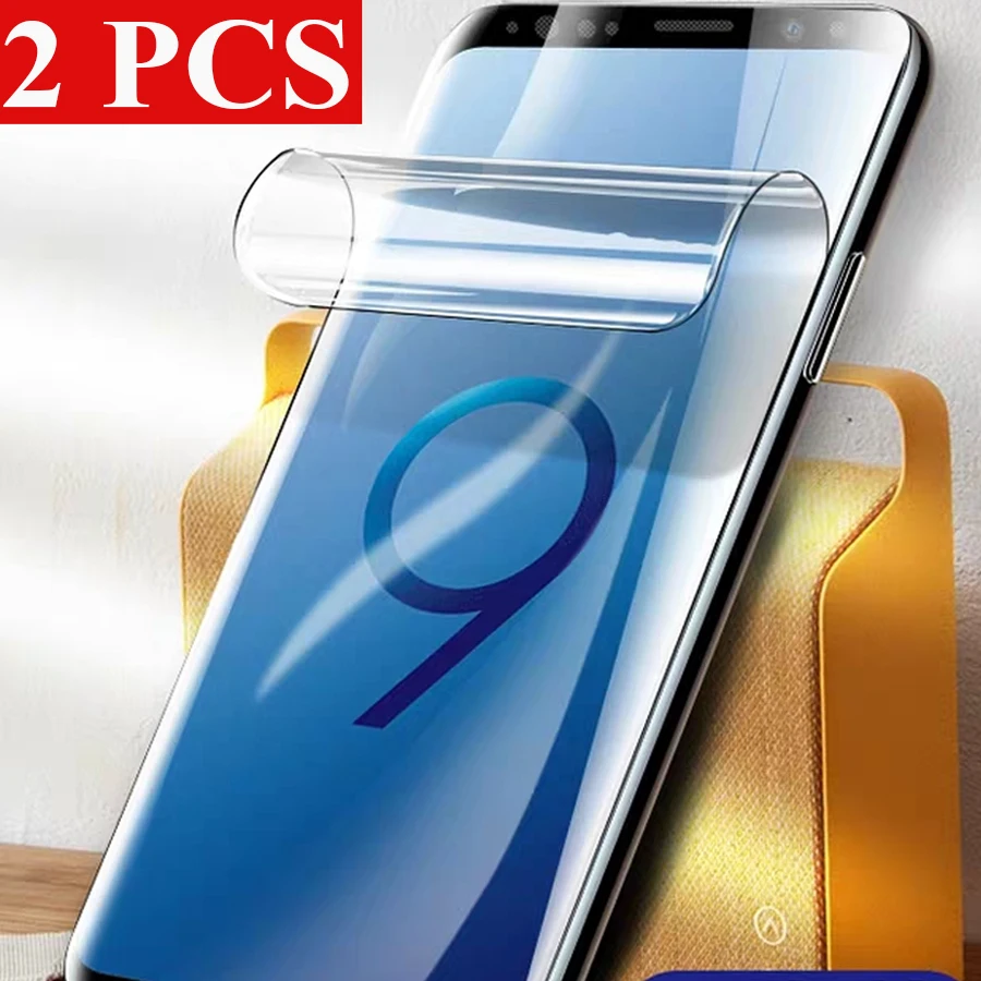 2 шт. Защитная пленка для samsung galaxy S 8 9 plus мягкая защитная экрана s8 s9 + 3D изогнутая (не